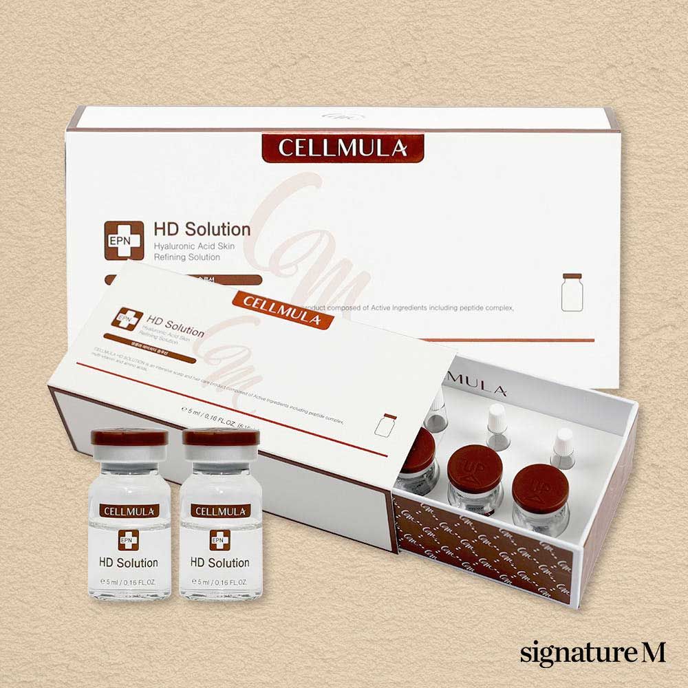 CELLMULA HD Solution أمبول فروة الرأس والشعر 5 مل × 5 قوارير لتقوية جذور الشعر _ صنع في كوريا